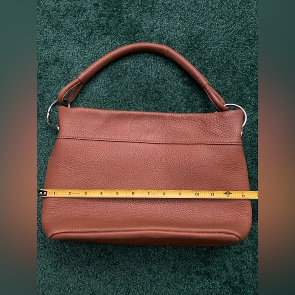 Faiez brown pebble leather purse - Picture 8 of 14